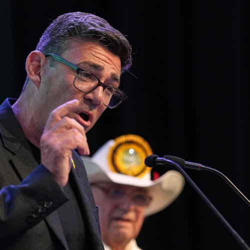 Labour party's Andy Burnham speaks after winning the Makerfield by-election, paving the way for a leadership challenge against Prime Minister Sir Keir Starmer. in Wigan, England, Friday, June 19, 2026.(AP Photo/Jon Super)