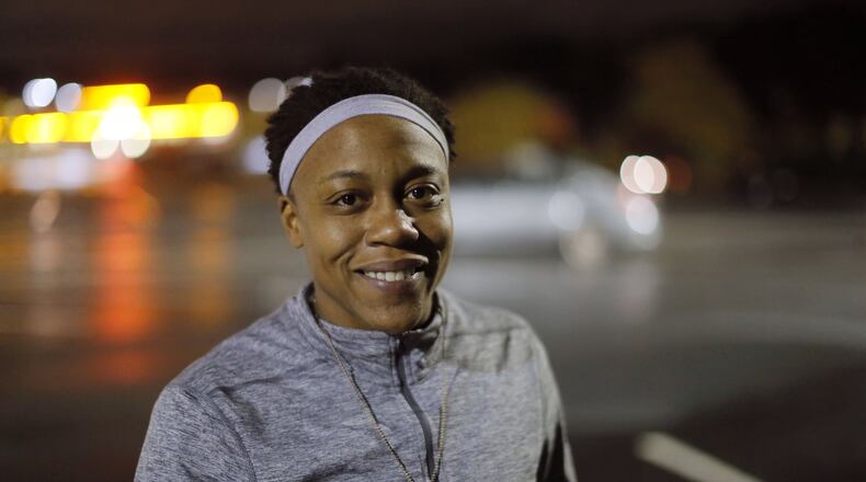 Brown, who served on the aircraft carrier Abraham Lincoln in the Persian Gulf between 2009 and 2013, is temporarily homeless. BOB ANDRES / BANDRES@AJC.COM