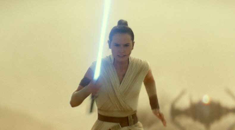 Daisy Ridley’s Rey is continuing her training as a Jedi knight among the rebel forces in “Star Wars: The Rise of Skywalker.” Lucasfilm Ltd.