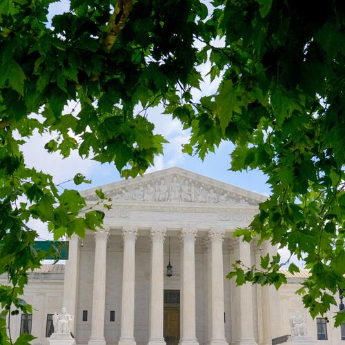 The U.S. Supreme Court is seen Monday, June 29, 2026, in Washington. (AP Photo/Mariam Zuhaib)