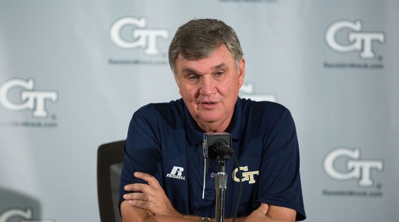 Georgia Tech coach Paul Johnson said Monday that he was excited about the freshman class. BRANDEN CAMP/SPECIAL