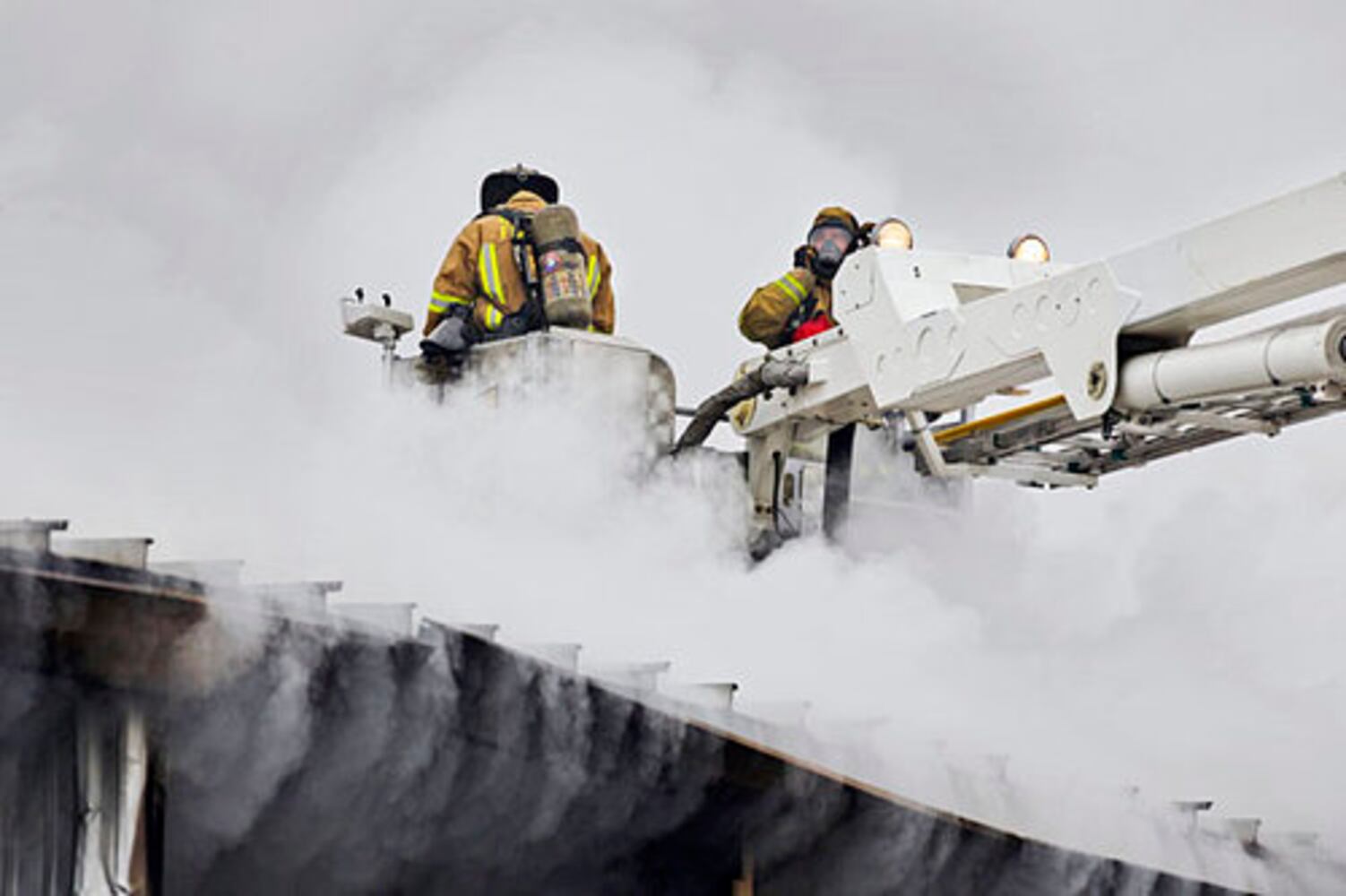 Storage facility burns