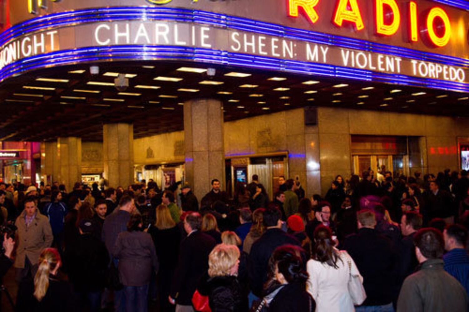 Charlie Sheen's 'Violent Torpedo of Truth' in N.Y.