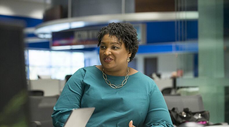 A day after bowing out of the race for governor, Stacey Abrams said she would pursue a federal lawsuit alleging a number of ills with Georgia’s electoral system. (ALYSSA POINTER/ALYSSA.POINTER@AJC.COM)