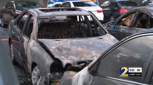Several of the cars were badly damaged. (Credit: Channel 2 Action News)