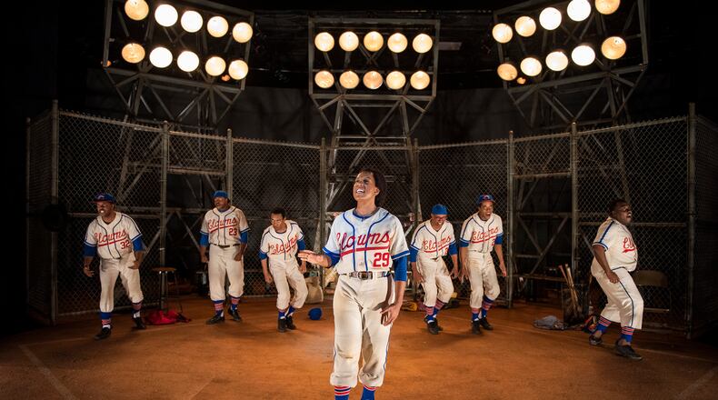 Actor Kedren Spencer leads the cast of Alliance Theater’s production of “Toni Stone,” which dramatizes life in the Negro Leagues in the 1950s.
Courtesy of Michael Brosilow