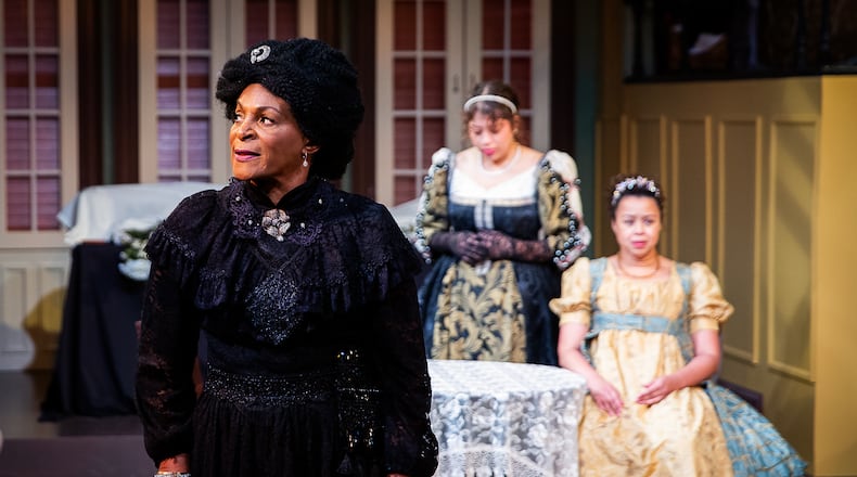From left, Beatrice Albans (Donna Biscoe)  worries about the future of daughters Maude Lynn (Kenedi Deal) and Agnes (Margaret Ivey) in this Obie Award-winning play. Photo: Shannel Resto