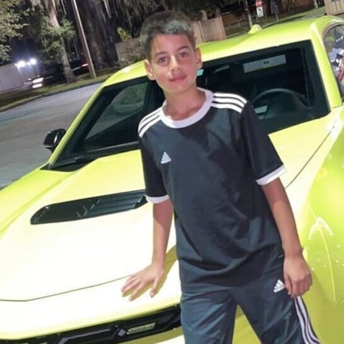 This photo, undated and and in an unknown location, provided by family member Zeyad Kadur shows teenager Mohammed Ibrahim. (Zeyad Kadur via AP)