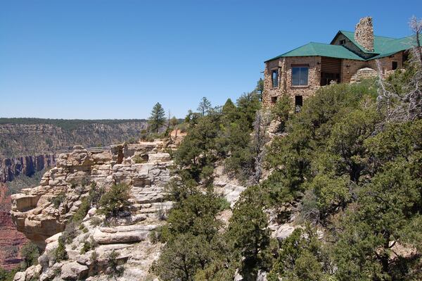 This undated photo provided by the National Park Service shows Grand Canyon Lodge on the North Rim of Grand Canyon, Ariz. (Michael Quinn/National Park Service via AP)