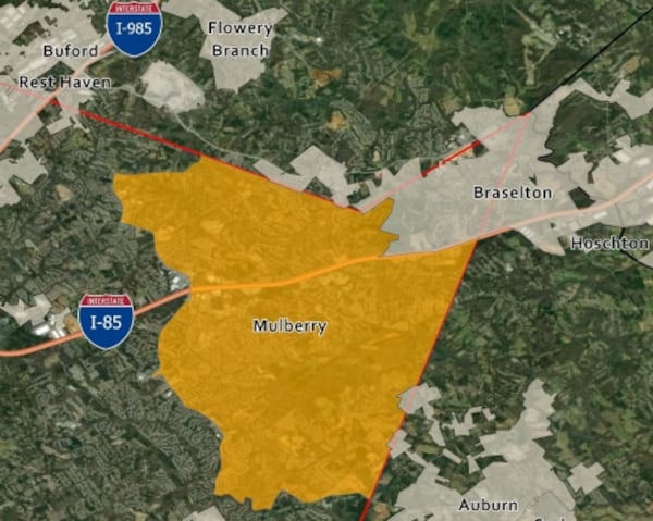 The proposed city of Mulberry.