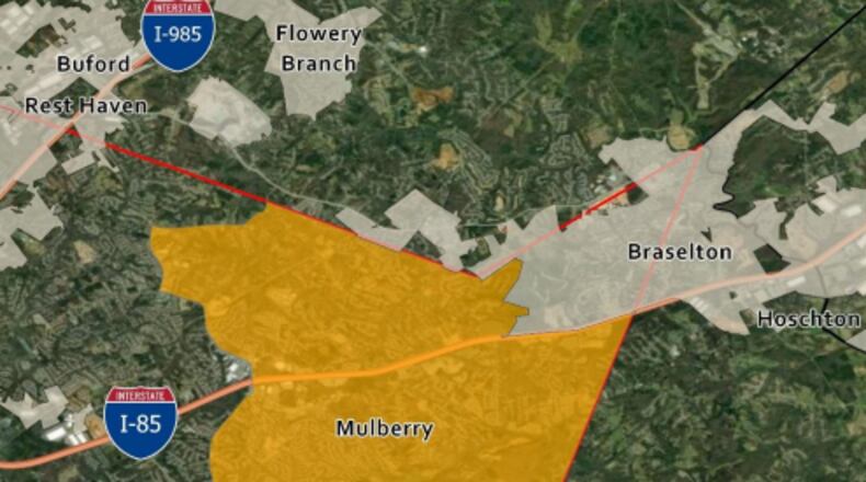 SB333 would create the new city of Mulberry and would be the county’s second most populous city, estimating about 41,000 residents, State Sen. Clint Dixon told committee members at the hearing. The new city’s borders would stop at the county line, sitting next to the city of Braselton.