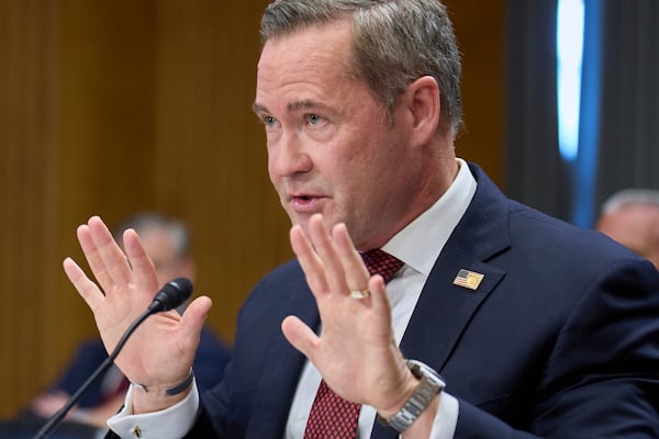 Former White House National Security Adviser Michael Waltz, testifies during a Senate Foreign Relations Committee nomination hearing on his nomination to be U.S. Representative to the United Nations, Tuesday, July 15, 2025, on Capitol Hill in Washington. (AP Photo/Jacquelyn Martin)