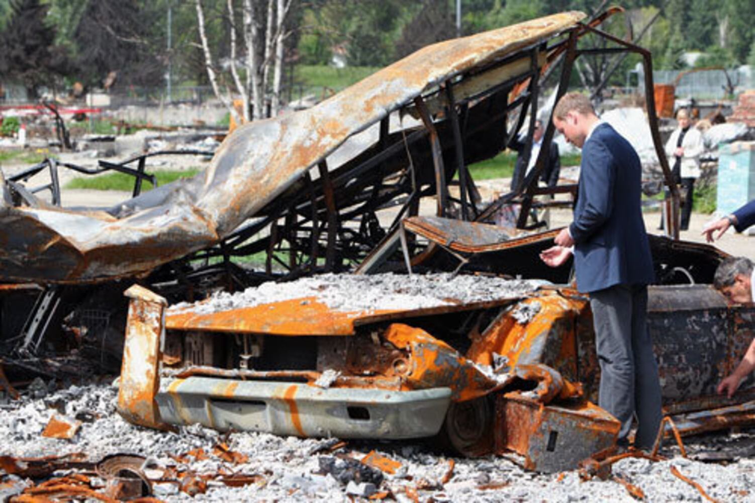 Kate and William tour fire-ravaged Slave Lake