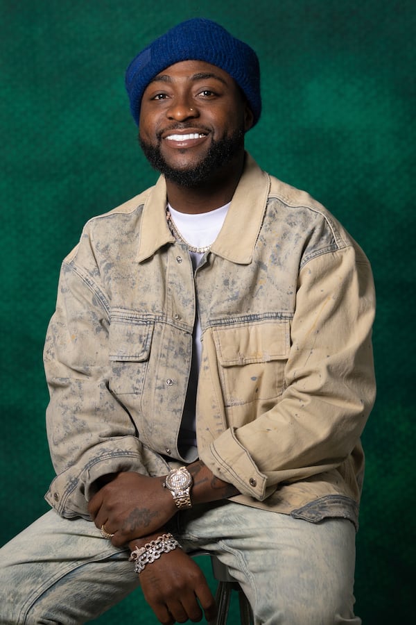 Davido poses for a portrait on Tuesday, April 1, 2025, in New York. (AP Photo/Gary Gerard Hamilton)