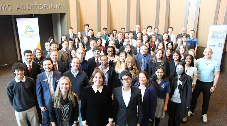 Partnership Gwinnett celebrates the highest achieving seniors and their most academically influential teachers at the Student Teacher Achievement Recognition Reception in Duluth on Jan. 26. COURTESY PARTNERSHIP GWINNETT