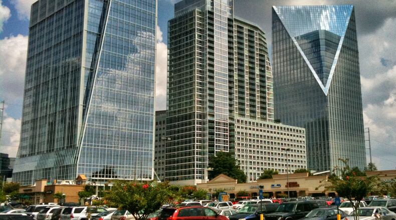 Amazon leases nearly 1.5 million square feet across five buildings owned by Cousins, including about 121,000 square feet in Buckhead’s Terminus complex. (Keizers/WikiMedia)