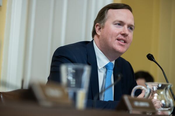 U.S. Rep. Brian Jack, R-Peachtree City, attends a House Committee on Rules meeting at the U.S. Capitol in Washington in April 2025. (Nathan Posner for the AJC)
