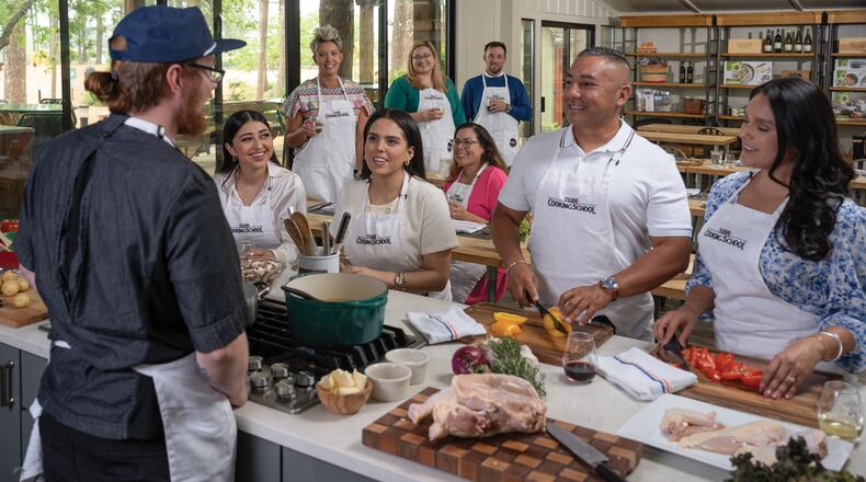 Sharpen your culinary skills with a hands-on class at the Fischer & Wieser Culinary Adventure Cooking School in Fredericksburg, Texas.
Credit: Visit Fredericksburg