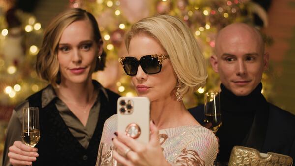 Josie Davis, former "Beverly Hills 90210" star, plays the Goliath rival tree decorator in new Atlanta-filmed holiday comedy "Festival of Trees." Courtesy of Argentum Entertainment