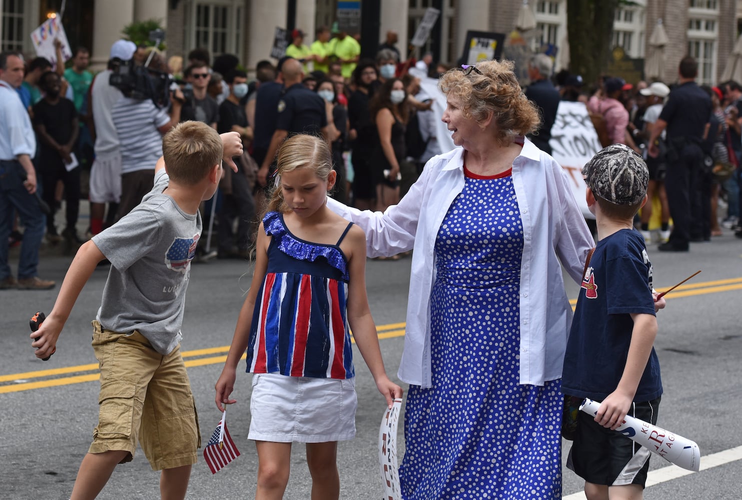 The scene: Donald Trump visits Atlanta
