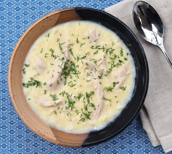 Avgolemono Soup. (CHRIS HUNT FOR THE ATLANTA JOURNAL-CONSTITUTION)