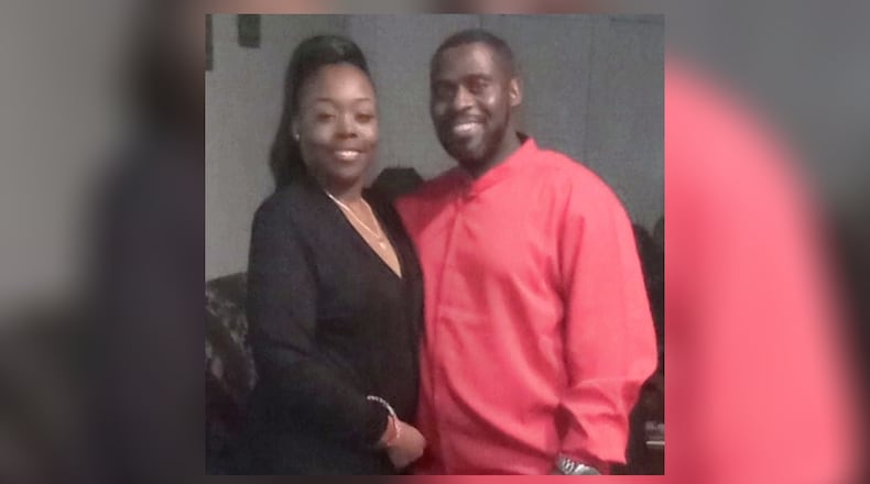 Tykeisha Dixon (left) and her husband Luke Henderson were last seen at their Roswell apartment two days before her body was found lying on a southern Illinois highway. Henderson was later charged with murder in her death.