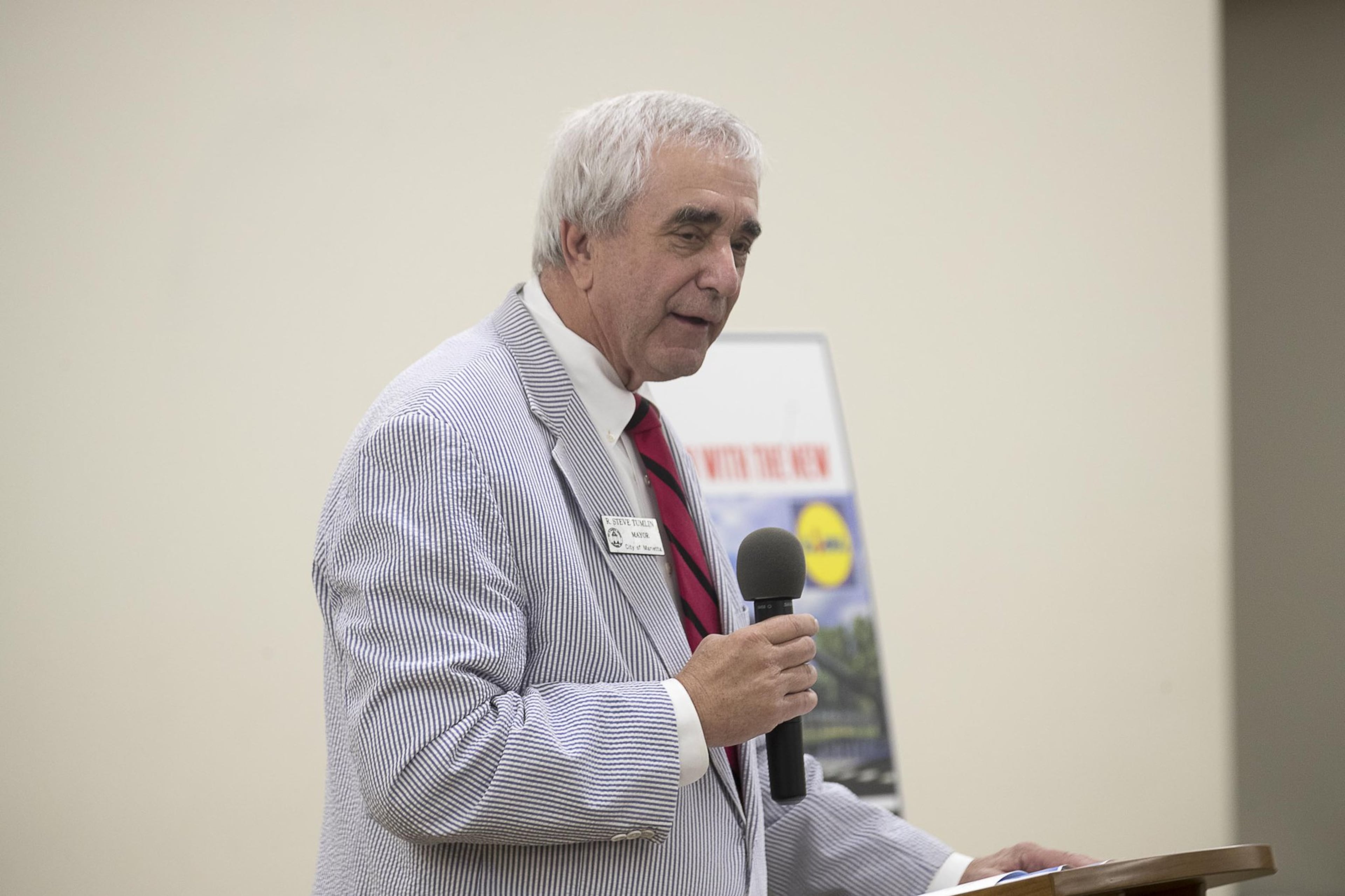 Marietta Mayor Steve Tumlin was reelected on Tuesday. (AJC file photo)