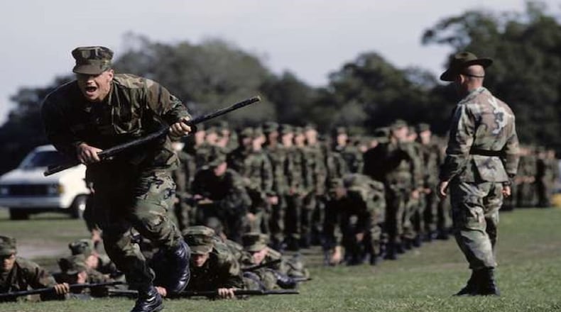 New Marine recruits train at Parris Island, a former planation. (stock photo)(Karen Kasmauski / Corbis Documentary / Getty Images)