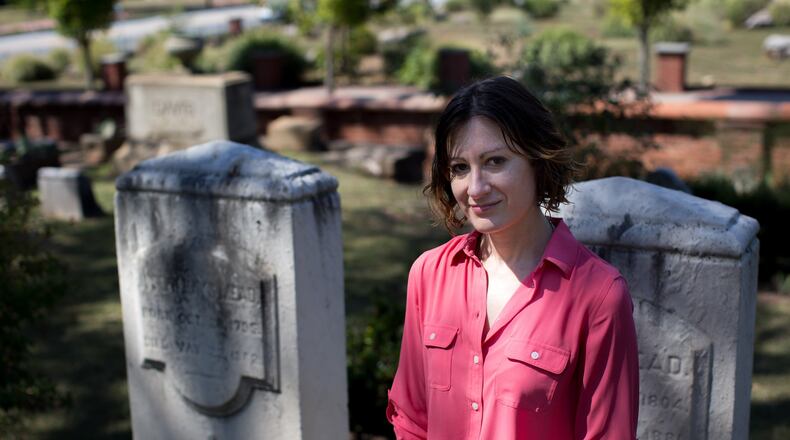 Daryl Lisa Fazio, playwright of the play Freed Spirits, has been drawn to Oakland Cemetery since she moved to Atlanta six years ago. BRANDEN CAMP/SPECIAL