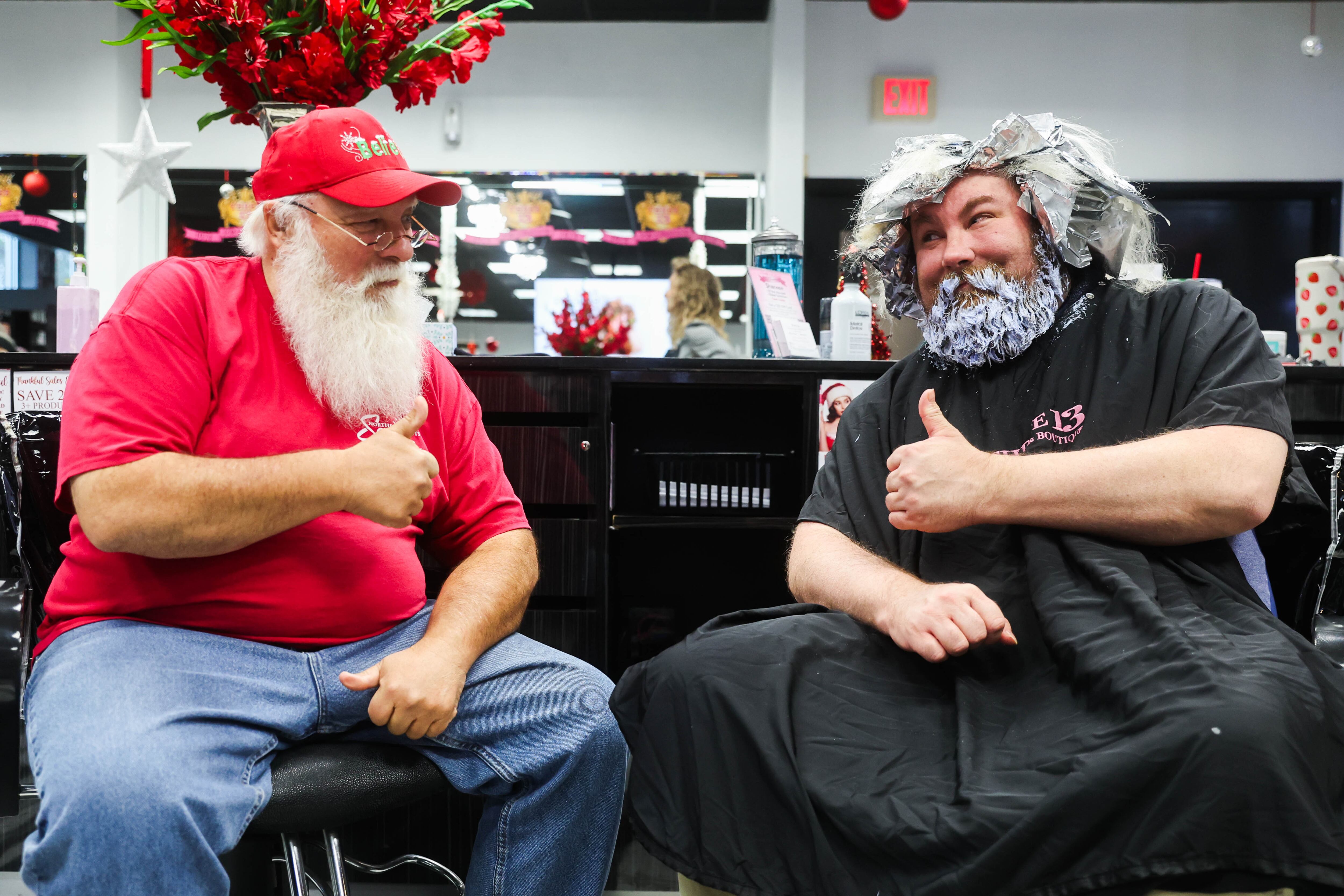 Inside the Marietta salon perfecting Santa's iconic white beard