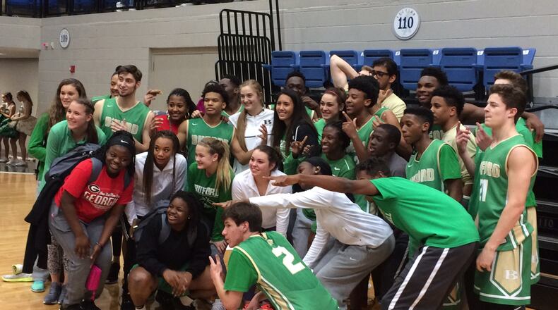 Buford boys and girls celebrate their wins in the Final Four