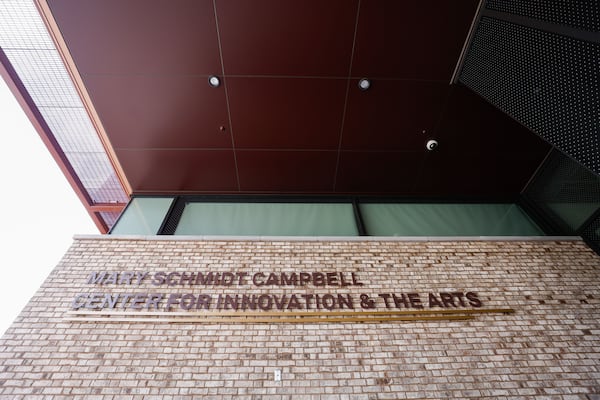 Views of the exterior of the Mary Schmidt Campbell Center for Innovation and the Arts at Spelman College shown on Wednesday, April 23, 2025. (Natrice Miller/ AJC)