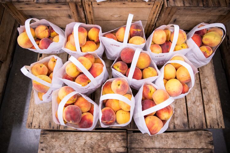 B.J. Reece Orchards in Ellijay keeps the shelves stocked year-round with seasonal produce like peaches, apples and berries. (Courtesy of Gilmer County Chamber)