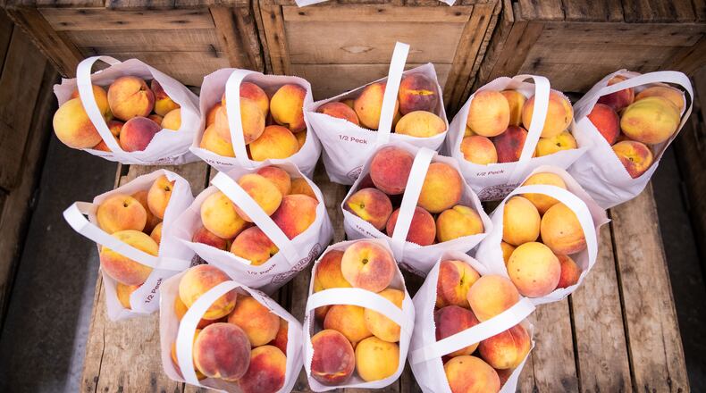 B.J. Reece Orchards in Ellijay keeps the shelves stocked year-round with seasonal produce like peaches, apples and berries. (Courtesy of Gilmer County Chamber)