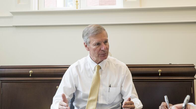 G.P. "Bud" Peterson, formerly the president of Georgia Tech, also served as the chairman of the NCAA board of governors from 2016-19. (ALYSSA POINTER / ALYSSA.POINTER@AJC.COM)