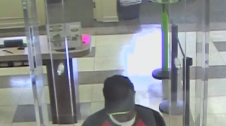 A man allegedly robbed a bank located at 2419 Cheshire Bridge Road NE.