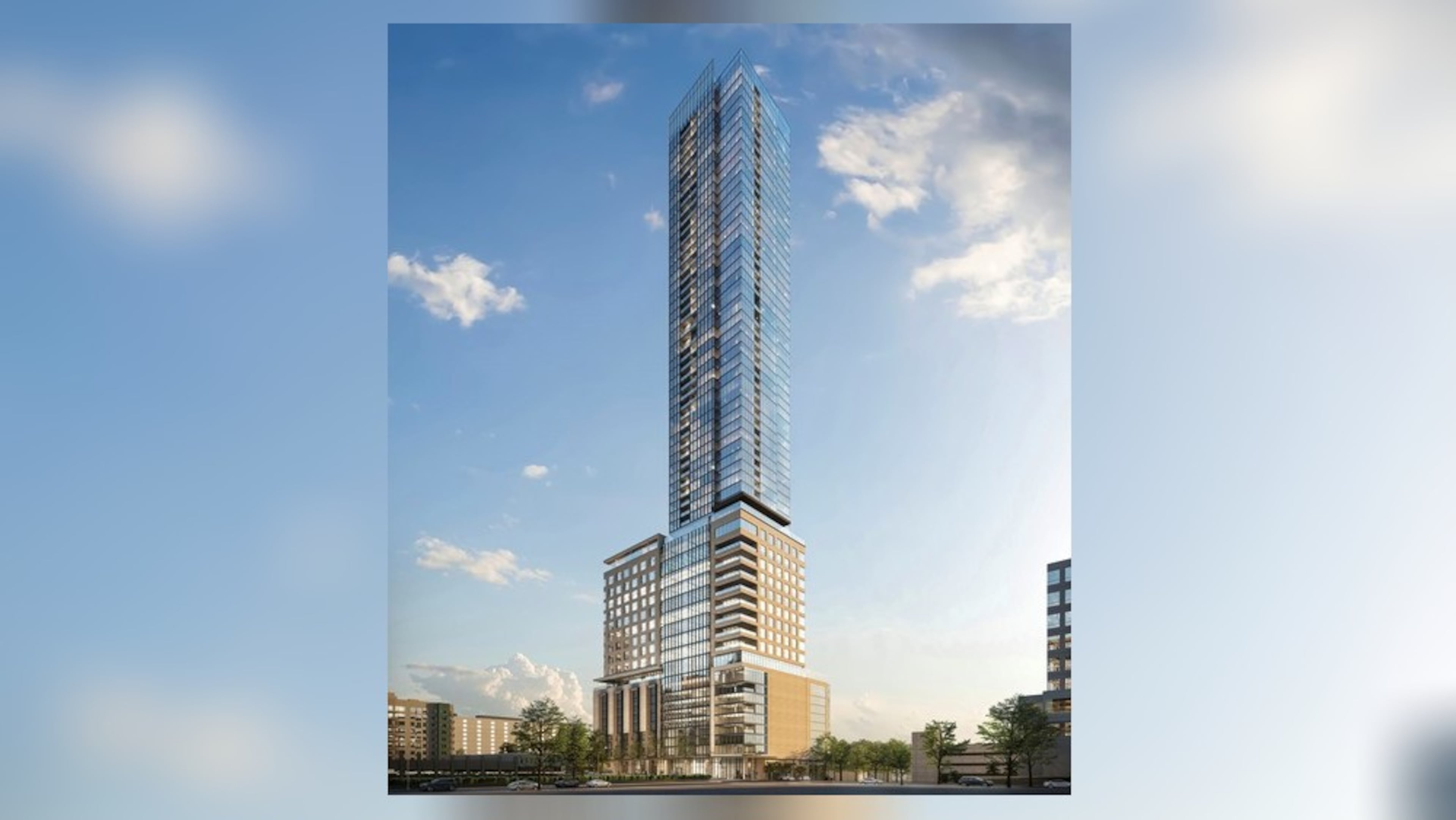 This is a rendering of Rockefeller Group's planned 60-story tower at 1072 West Peachtree St. in Midtown. (Courtesy of Rockefeller Group)