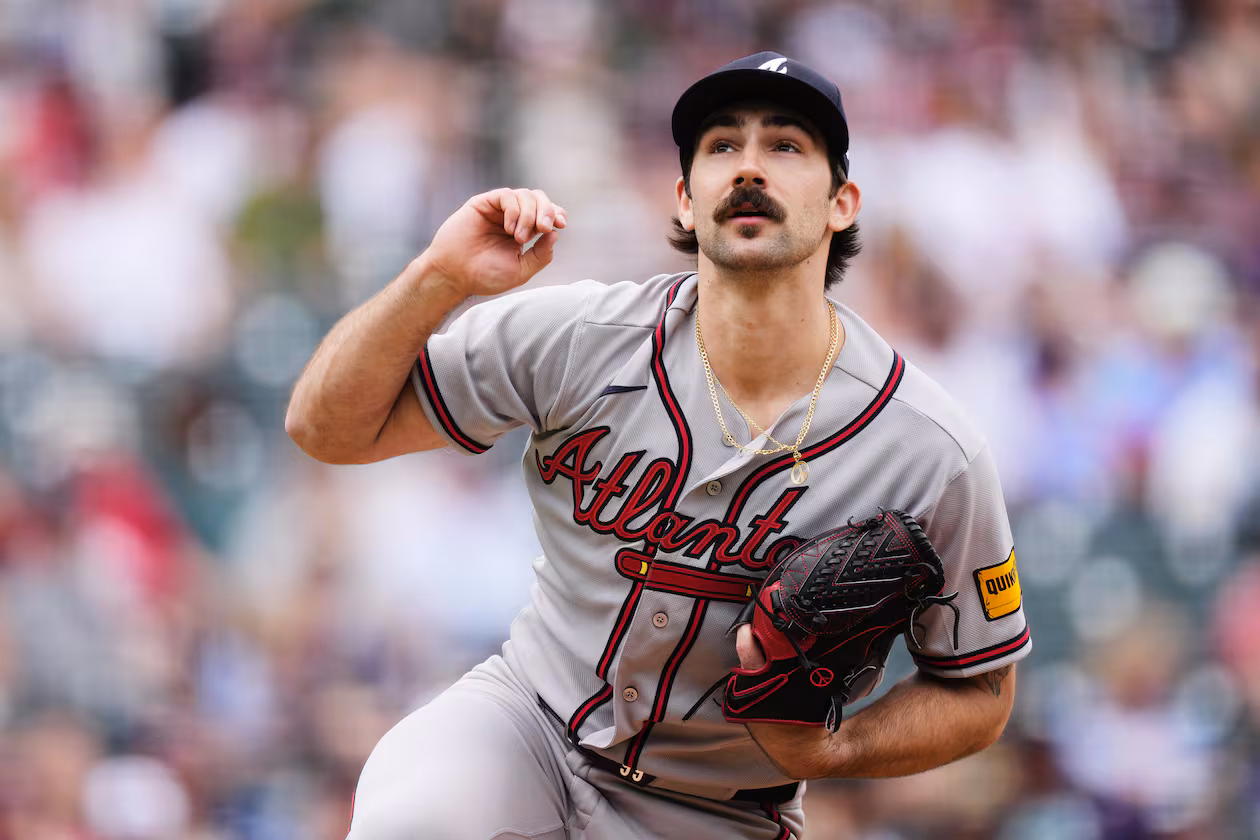 “I’d rather be pitching than hurt, for sure, but I don’t want a participation trophy,” Atlanta Braves starting pitcher Spencer Strider after Sunday's game in Denver. (David Zalubowski/AP)