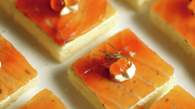 Smoked salmon and cavier. (Ben Rose)