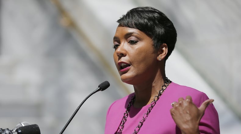 Mayor Keisha Lance Bottoms has worked to distance her administration’s ethics and public records policies from those of her predecessor, Kasim Reed./ BOB ANDRES/bandres@ajc.com