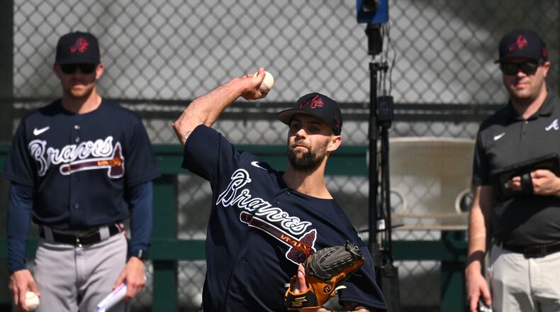 Braves reliever Nick Anderson hopes to be his best again, but he understands he can’t do it by desperately trying to replicate the past. (Hyosub Shin / Hyosub.Shin@ajc.com)