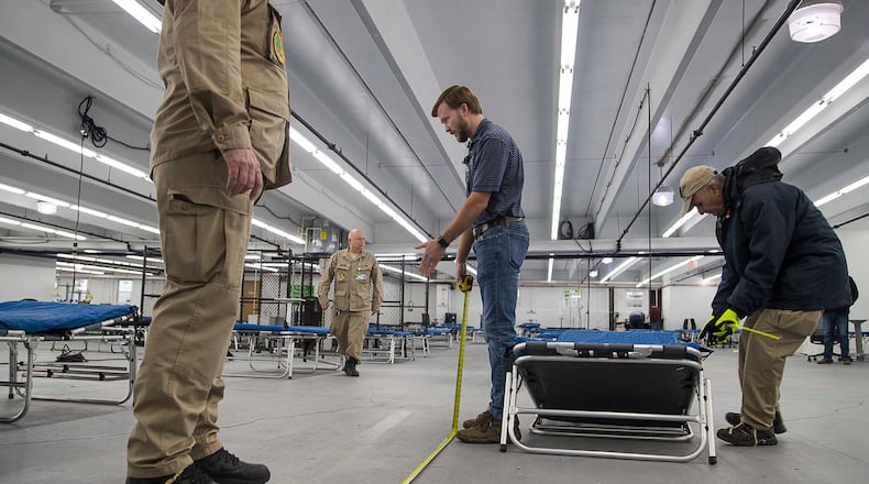 It’s still not clear how much the coronavirus pandemic will cost the state of Georgia, but one agency has authorized $85.3 million in spending so far to combat the virus. That includes $10.9 million to design and build temporary hospitals in four cities, including this one in Rome. (ALYSSA POINTER / ALYSSA.POINTER@AJC.COM)