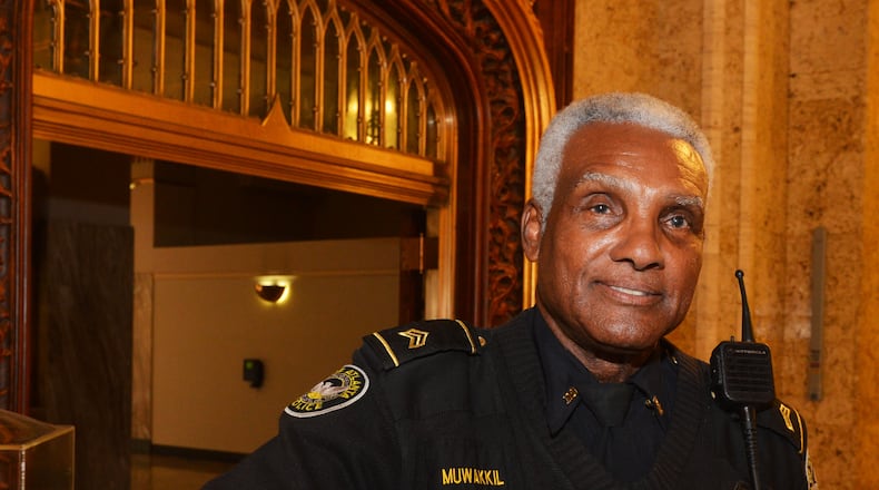 Ronald Muwakkil, now a reserve Atlanta Police officer, was on John Kennedy's Marine detail and on the Death Watch in 1963.