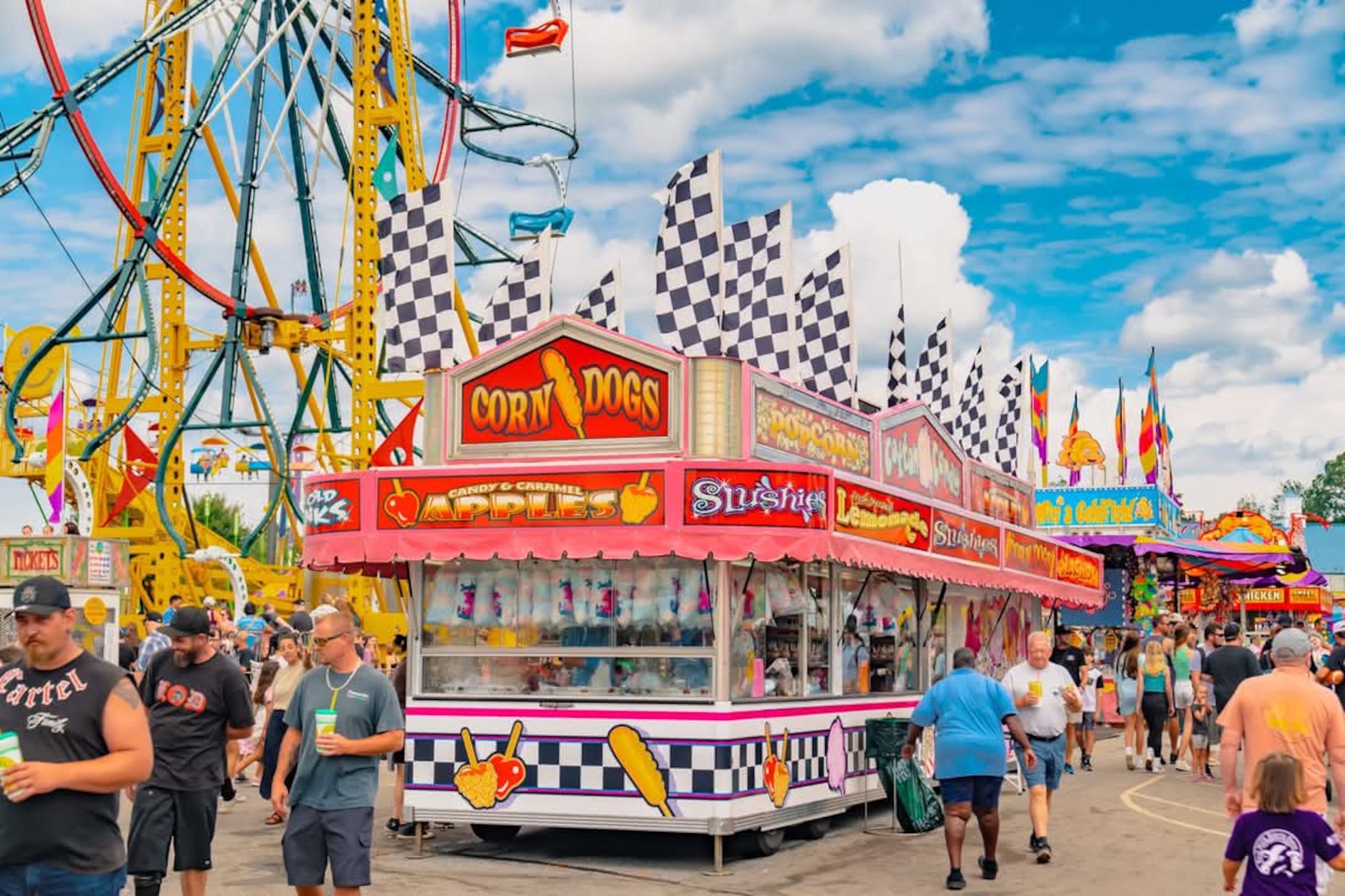 The North Georgia State Fair, continuing this weekend, gives guests plenty of classic food options such as corn dogs and candy apples. (Courtesy of the North Georgia State Fair)