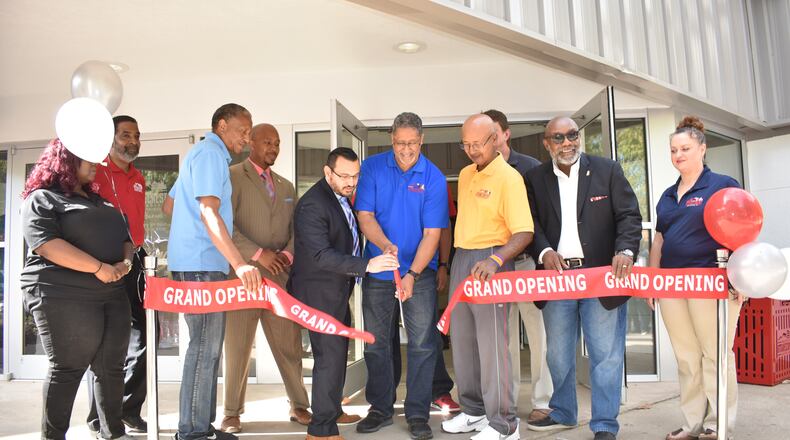 City officials cut the ribbon on the reopening of the Browns Mill Recreation Center.