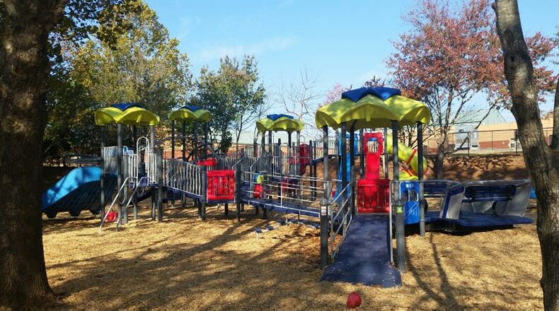 The Sweet Apple Elementary Community Playground is accessible from Sweet Apple Park. (Photo courtesy the city of Roswell)