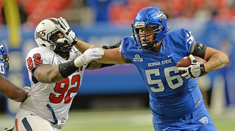 Georgia State offensive tackle Ulrick John was a seventh-round draft pick of the Indianapolis Colts. John played high school football at Bradwell Institute.