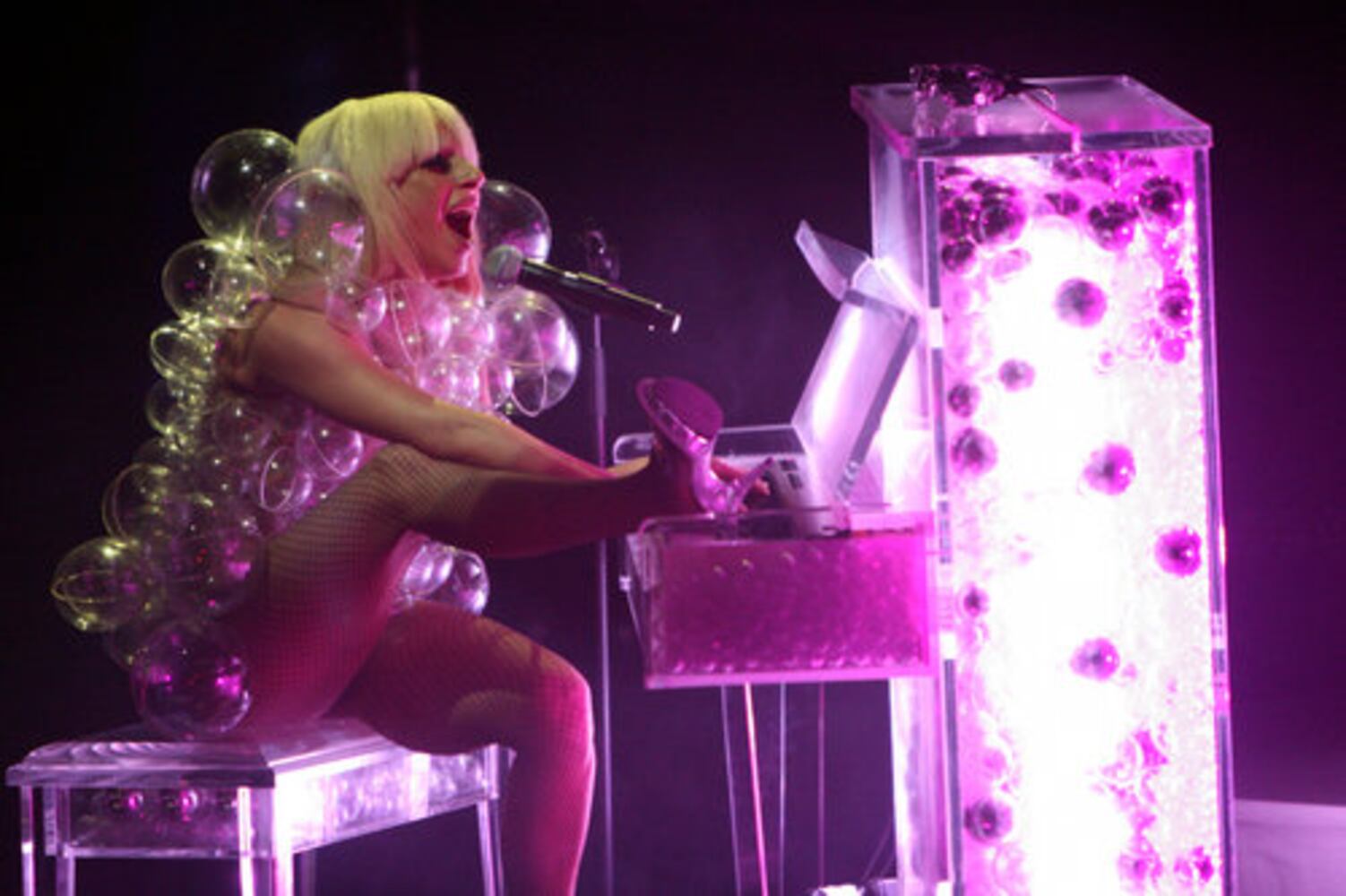 Lady Gaga plays Center Stage