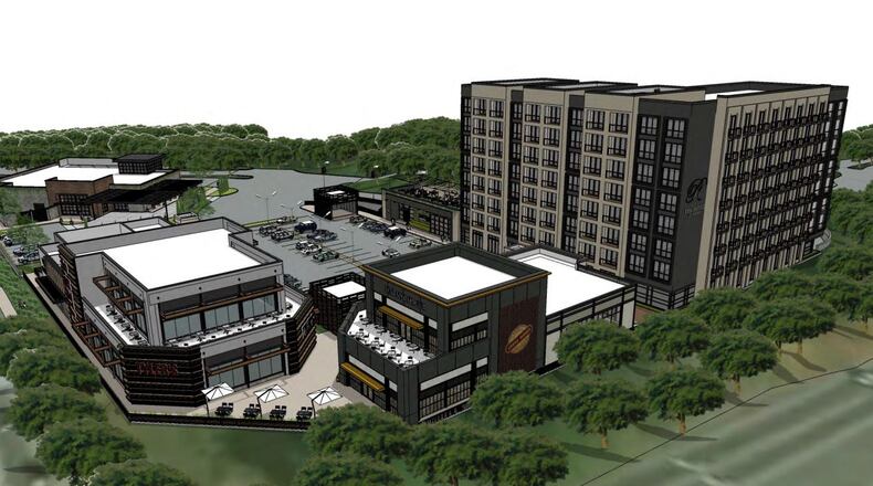 The hotel would overlook I-285. (GMC Real Estate / via city of Dunwoody)
