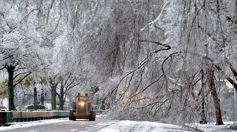 Georgia Emergency Management Agency operations center will continue focusing on the hardest hit areas - east of Atlanta to Augusta (above), which is one of the hardest hit areas - on Thursday.